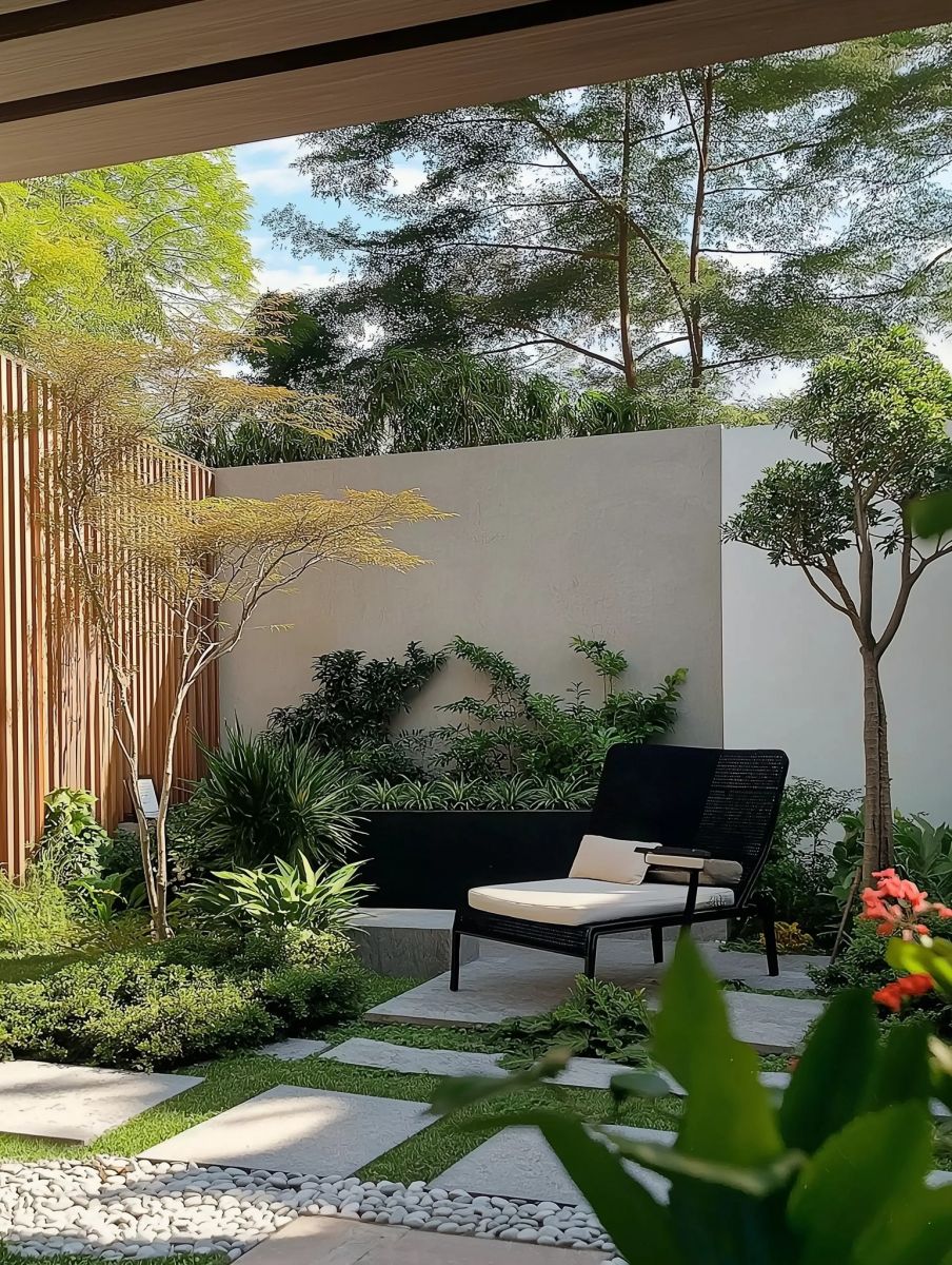 Thiết kế sân vườn hiện đại - xu hướng phong cách sân vườn 2025